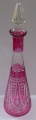 Karafa z broušeného čirého a růžového skla (2).JPG