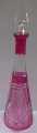 Karafa z broušeného čirého a růžového skla (1).JPG