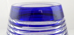Váza, kobaltové a křišťálové sklo - sklárny Josefodol (6).JPG