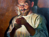 František Xaver Diblík - Portrét muže s cigaretou (3).JPG