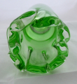 Váza ze zeleného a křišťálového skla - Vladimíra Klumparová (5).JPG