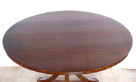 Kulatý salónní stůl v ořechové dýze - Biedermeier (4).JPG