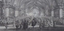 Vladislavský sál, Pražský hrad - Korunovace Marie Terezie 1743 (3).JPG