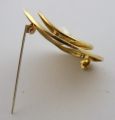 Zlatá kulatá brož s perlou (6).JPG