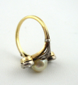 Secesní zlatý prsten s diamanty a mořskou perlou (7).JPG