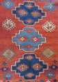 Koberec Kazak, Triple medaillon Kazak - 170 x 135 cm (3).JPG