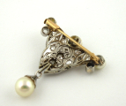 Elegantní brož s mořskými perlami a diamanty - 1,00 ct (6).JPG