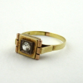 Art deco zlatý prsten se syntetickým leukosafírem (4).JPG