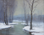 Antonín Augusta - Zimní krajina s řekou (3).JPG