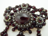 Granátová brož s velkým almandinem a perličkami - Biedermeier (7).JPG