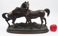 Bronzové sousoší koní - rozměrné (1).JPG