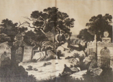 Carl Fiess - Pohled na pražský židovský hřbitov (3).JPG