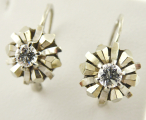 Náušnice z bílého zlata s přírodními diamanty - 0,30 ct (1).JPG