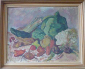 Jan Váchal - Zátiší se zeleninou