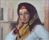 Voroncov Viktor - Ruská žena v šátku