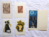 Houra Miroslav - 4x Ex libris, 1x PF 1978