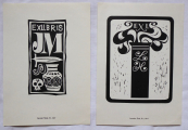 Šváb Jaroslav - Exlibris JM, Exlibris LH