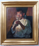 František Xaver Diblík - Portrét muže s cigaretou