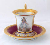 Šálek s miniaturou baletky Marie Taglioni - Slavkov