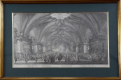 Michael Heinrich Rentz, Jan Josef Dietzler - Vladislavský sál, Pražský hrad, Korunovace Marie Terezie 1743