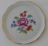 Malinký kulatý talířek - Herend, vzor Nanking Bouquet
