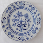 Velký talíř, cibulový vzor - Klášterec 1895 - 1945