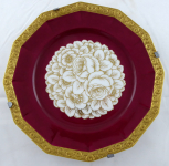 Dekorativní talíř se zlatými květinami - Rosenthal, Maria