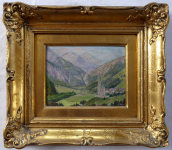 Thiele - Pohled na Heiligenblut a Grossglockner