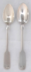 Two small silver spoons - Prague 1870 - 1910