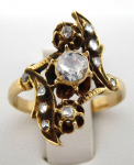 Starožitný prsten s diamanty