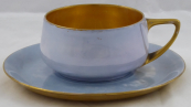 Čajový secesní světlý modrý šálek - Rosenthal, Donatello