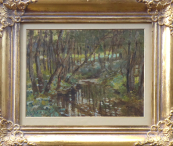 Mařákova škola - Secesní tůň se stromy 