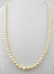 Náhrdelník z mořských perel o průměru 3 až 7 mm