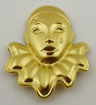 Zlacená stříbrná brož Pierot - Laza, Vicenza