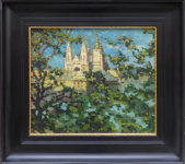 Procházka Jaro - Pohled na Pražský hrad, imprese