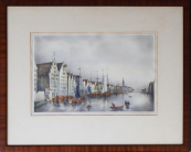 Kohl Friedrich Wilhelm - Brémy ze severní strany řeky Weser