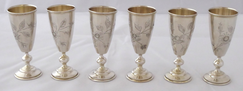 Šest stříbrných pohárků - V. T. Sokolov, Rusko 1899 - 1908 (1).JPG