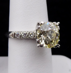 Platinový prsten - Champagne briliant 3,10 ct (1).JPG