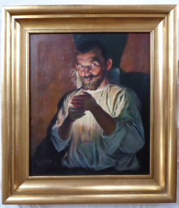 František Xaver Diblík - Portrét muže s cigaretou (1).JPG
