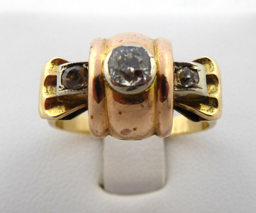 Zlatý prsten, mašlička, s broušenými kameny (1).JPG