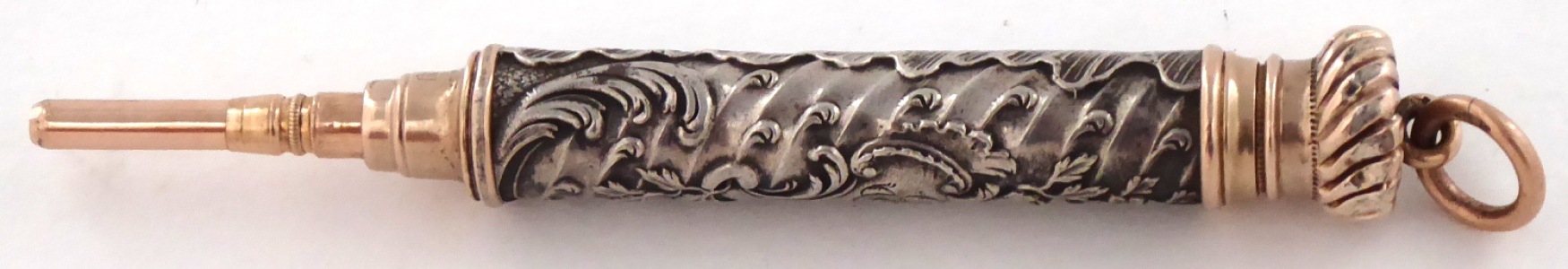 Stříbrná a pozlacená tužka s kartuší (1).JPG