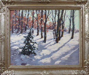Zimní impresionistická krajina se stromy (1).JPG