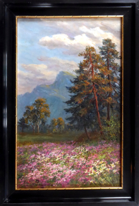 Helene Paula von Pausinger - Kvetoucí horská louka (1).JPG