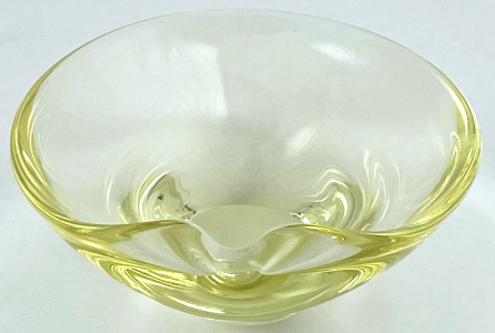 Miska popelník, žluté citrínové sklo - ŽBS (1).JPG