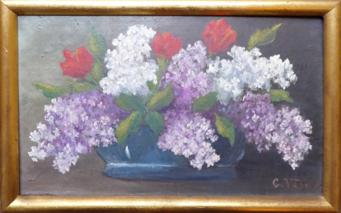 G. Vašura - Zátiší s květinami a šeříkem (1).JPG