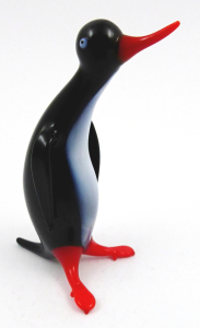 Železnobrodské sklo - Tučňák na hlídce (1).JPG