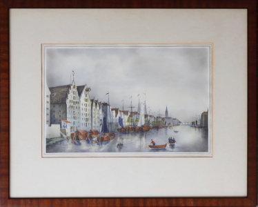 Friedrich W. Kohl - Brémy ze severní strany řeky Weser (1).JPG