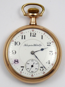 Zlacené kapesní hodinky - Hampden Watch (1).JPG