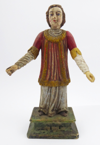Sv. Vavřinec nebo sv. Štěpán - dřevořezba (1).JPG
