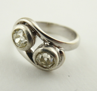 Prsten z bílého zlata s přírodními diamanty - 1,00 ct (1).JPG